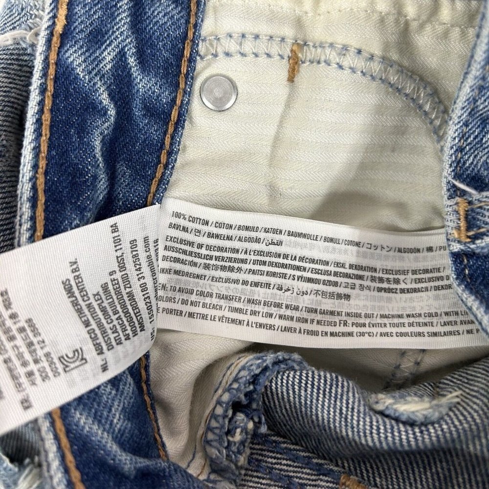 Abercrombie Fitch Annie High Rise Girlfriend Jeans Womens Size 25 Ankle Destoyed - Picture 10 of 10